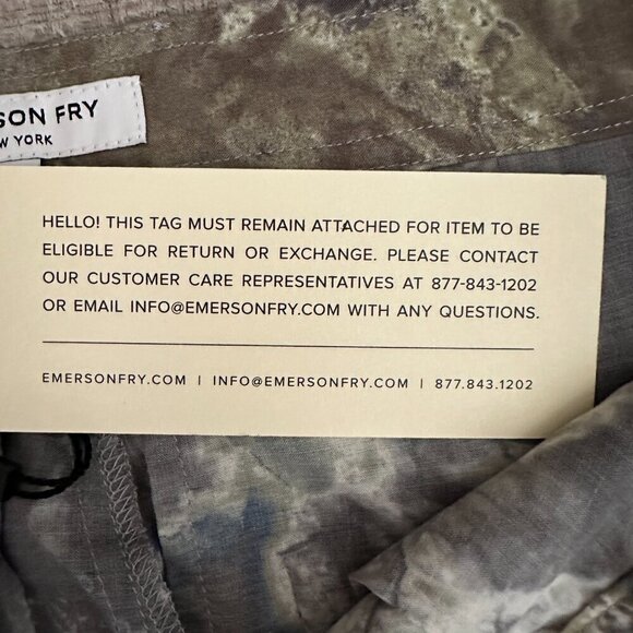 Emerson Fry Fold Pants 100% Viscose Marble Print Women's Size 28 x 30" - Picture 13 of 14